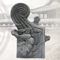 仿古青瓦 烧制底瓦 板瓦烧结瓦片屋顶 古建筑装饰