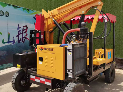 公路护栏打拔钻一体机厂家 全液压轮桩工机械